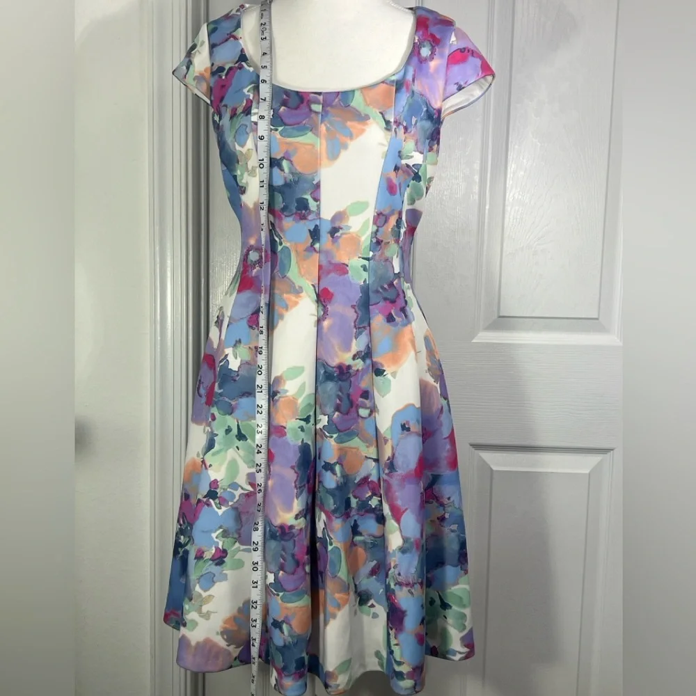 Karl Lagerfeld Multicolor Floral Midi Dress - Picture 5 of 12